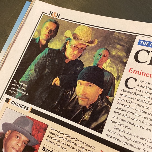 Vintage U2 Cover’s on Rolling Stones Magazine - lot of 4- rare find-gently used - Picture 11 of 15